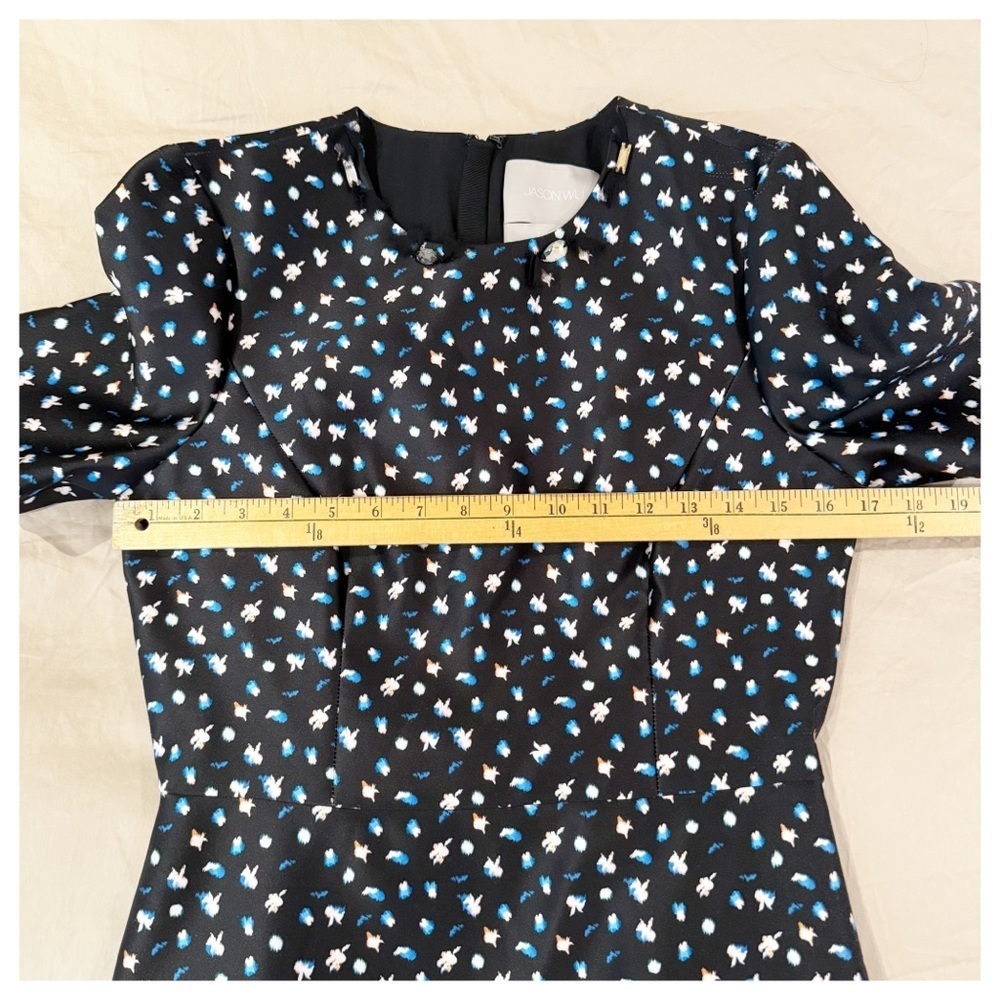 Jason Wu Fall 2018 Black Floral Dress NWT size 4 - Picture 14 of 16